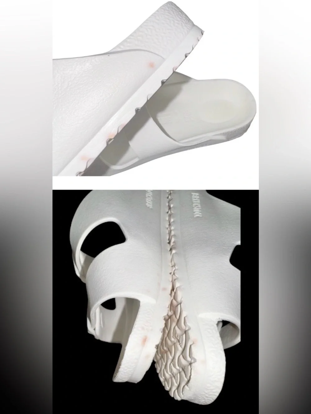 BIRKENSTOCK WHITE EVA Rubber sandals unisex youth girl’s boys size 1